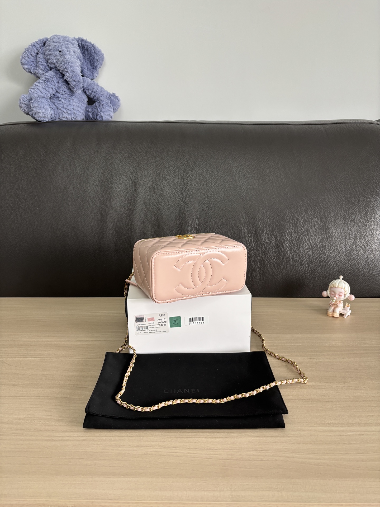 Chanell 25 Cosmetic Box Bag,Top Handle Handbag, Double Ball Design, 17cm 5 i1748238515273 87 0 3