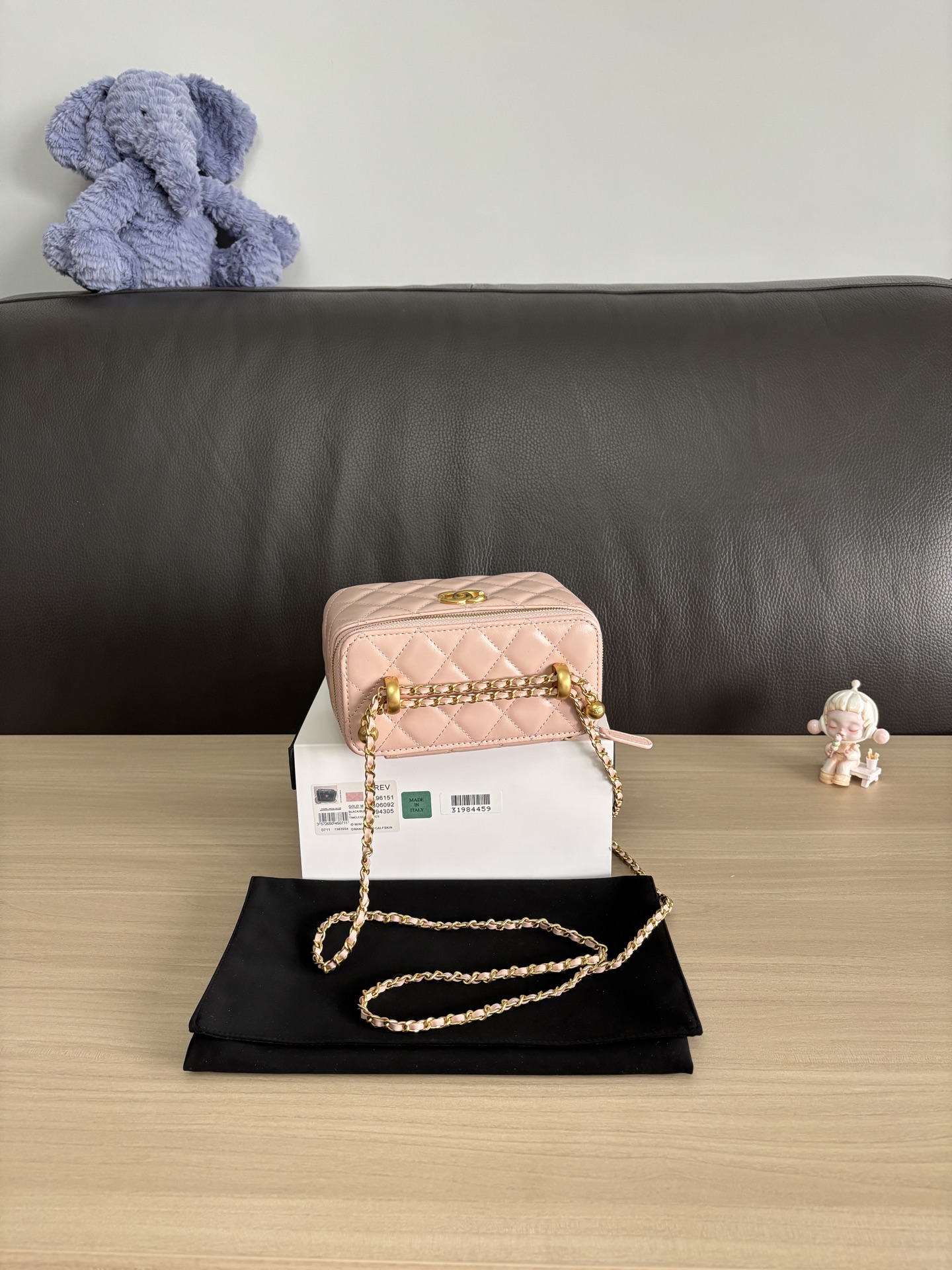 Chanell 25 Cosmetic Box Bag,Top Handle Handbag, Double Ball Design, 17cm 6 i1748238517203 7877 0 8