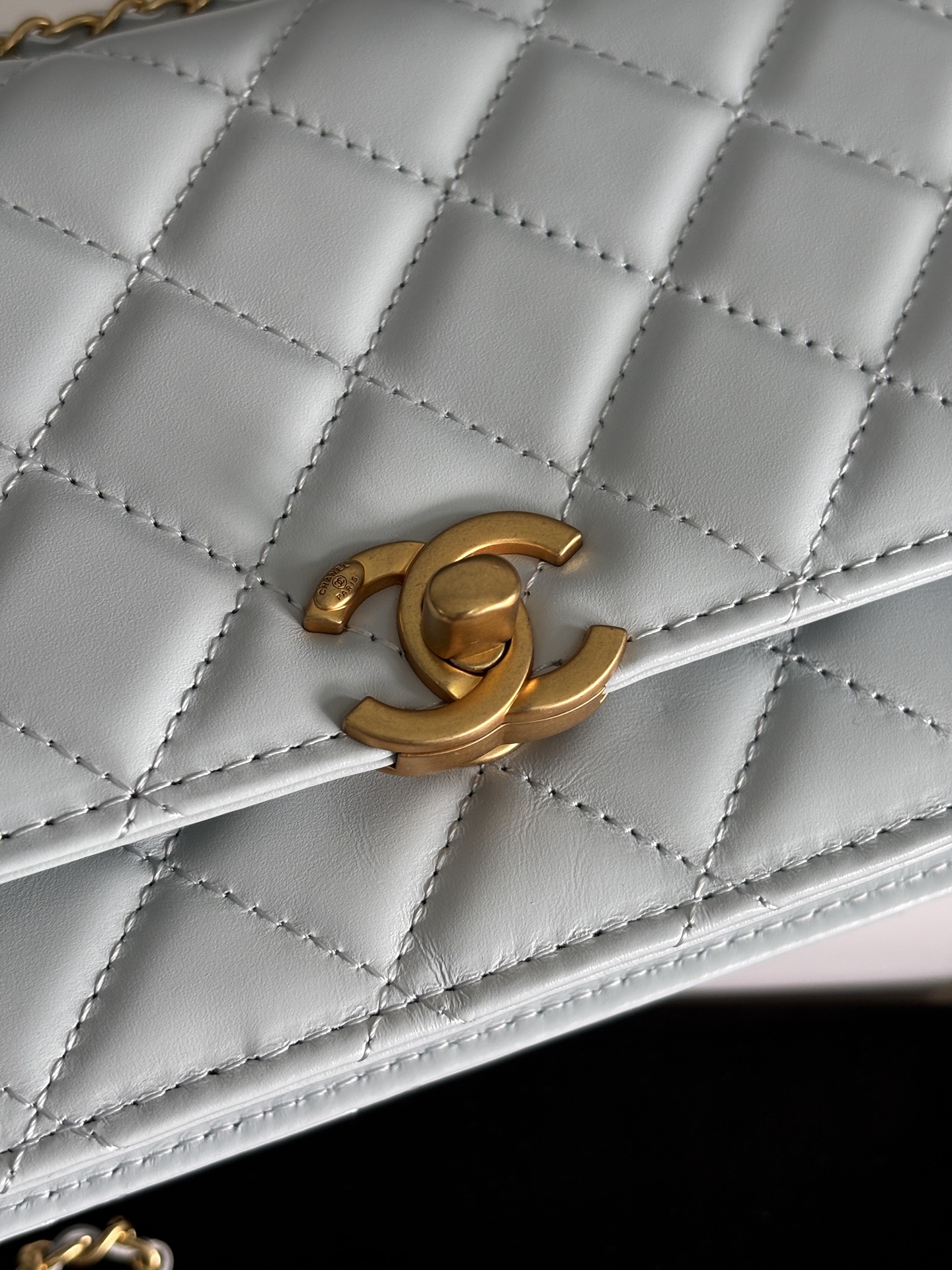 Chanel 24C WOC Crossbody Bag with Double Gold Pearl Chain, 18cm 7 i1748239393335 324 0 5