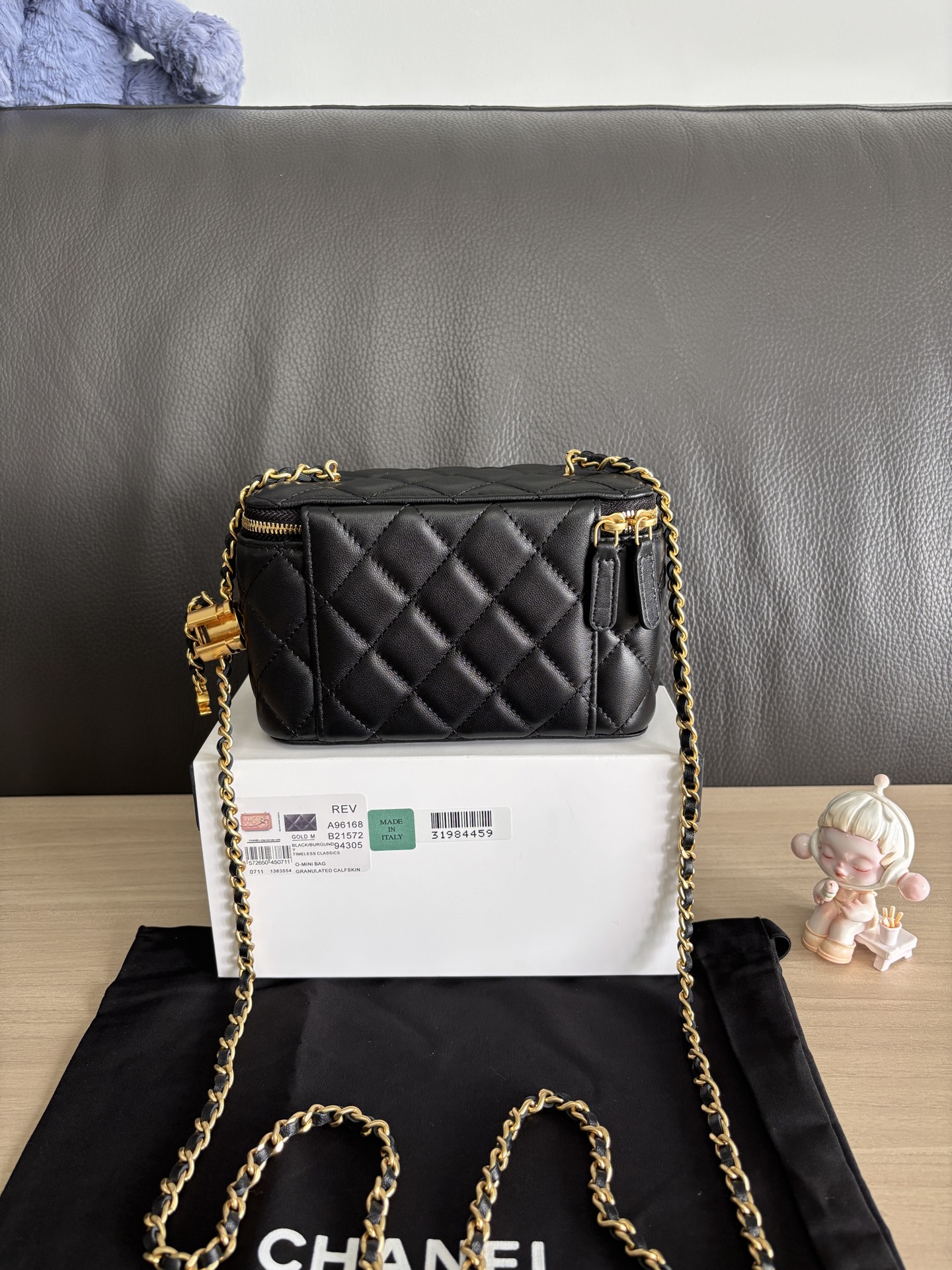 Chanel Lambskin Quilted Vanity Bag with Chain Strap - Black 3 i1754542341040 3948 0 2