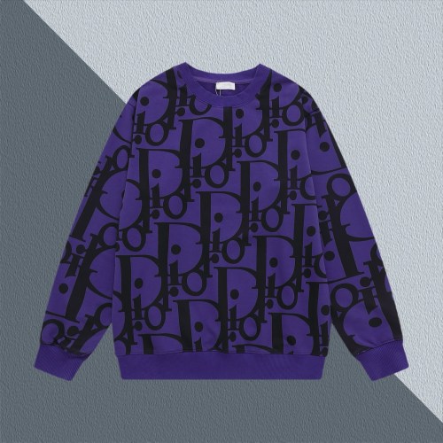 Dior CD Micro-Wide Fit Sweatshirt - 25SS New Collection Logo Print 1 Dior CD Micro-Wide Fit Sweatshirt - 25SS New Collection Logo Print