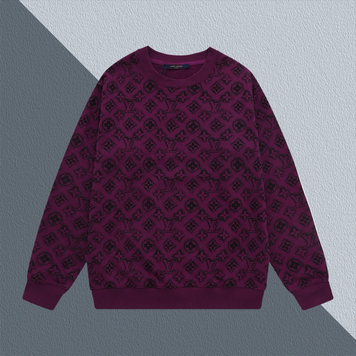Louis Vuitton 1V Logo Print Crewneck Sweatshirt | Unisex | Purple