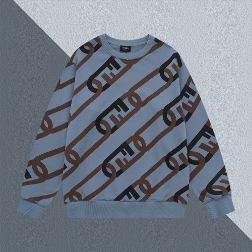 Fendi Men's Logo-Print Cotton-Jersey Sweatshirt Casual Pullover Top 1 Fendi Men's Logo-Print Cotton-Jersey Sweatshirt Casual Pullover Top