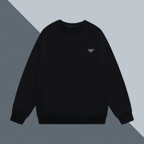 Prada Metal Logo Crewneck Sweatshirt, Retro Style, Comfortable, Unisex Fit 1 Prada Metal Logo Crewneck Sweatshirt, Retro Style, Comfortable, Unisex Fit