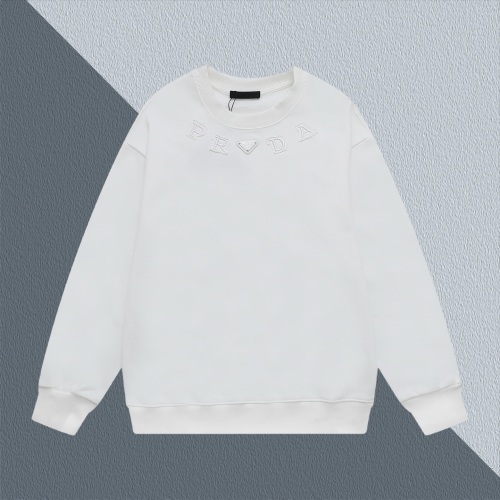 Prada Logo Cotton Sweatshirt, Round Neck Pullover, Casual Top for Men and Women 1 Prada Logo Cotton Sweatshirt, Round Neck Pullover, Casual Top for Men and Women