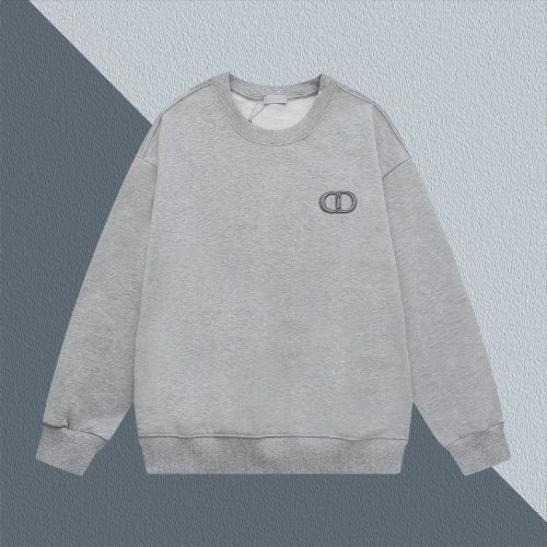 Dior CD Letter Embroidered Sweatshirt, Round Neck, 450g Fabric 1 Dior CD Letter Embroidered Sweatshirt, Round Neck, 450g Fabric