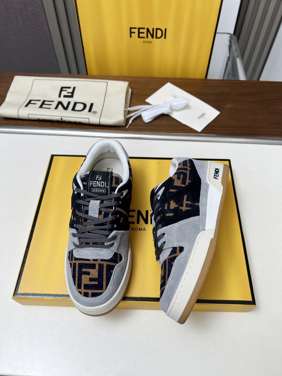 Fendi Style Leather Men's Shoes Lookbook Reference image 2