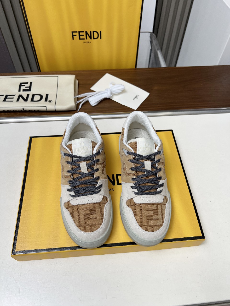 Fendi Style Leather Men's Shoes Lookbook Reference image 1