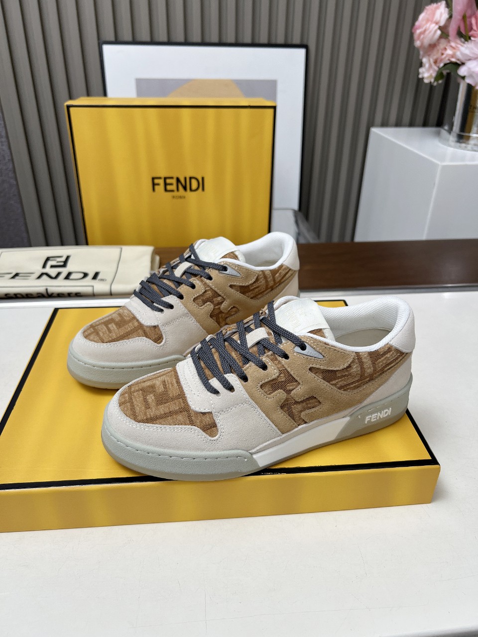 Fendi Style Leather Men's Shoes style reference detail image 3 from source 781706