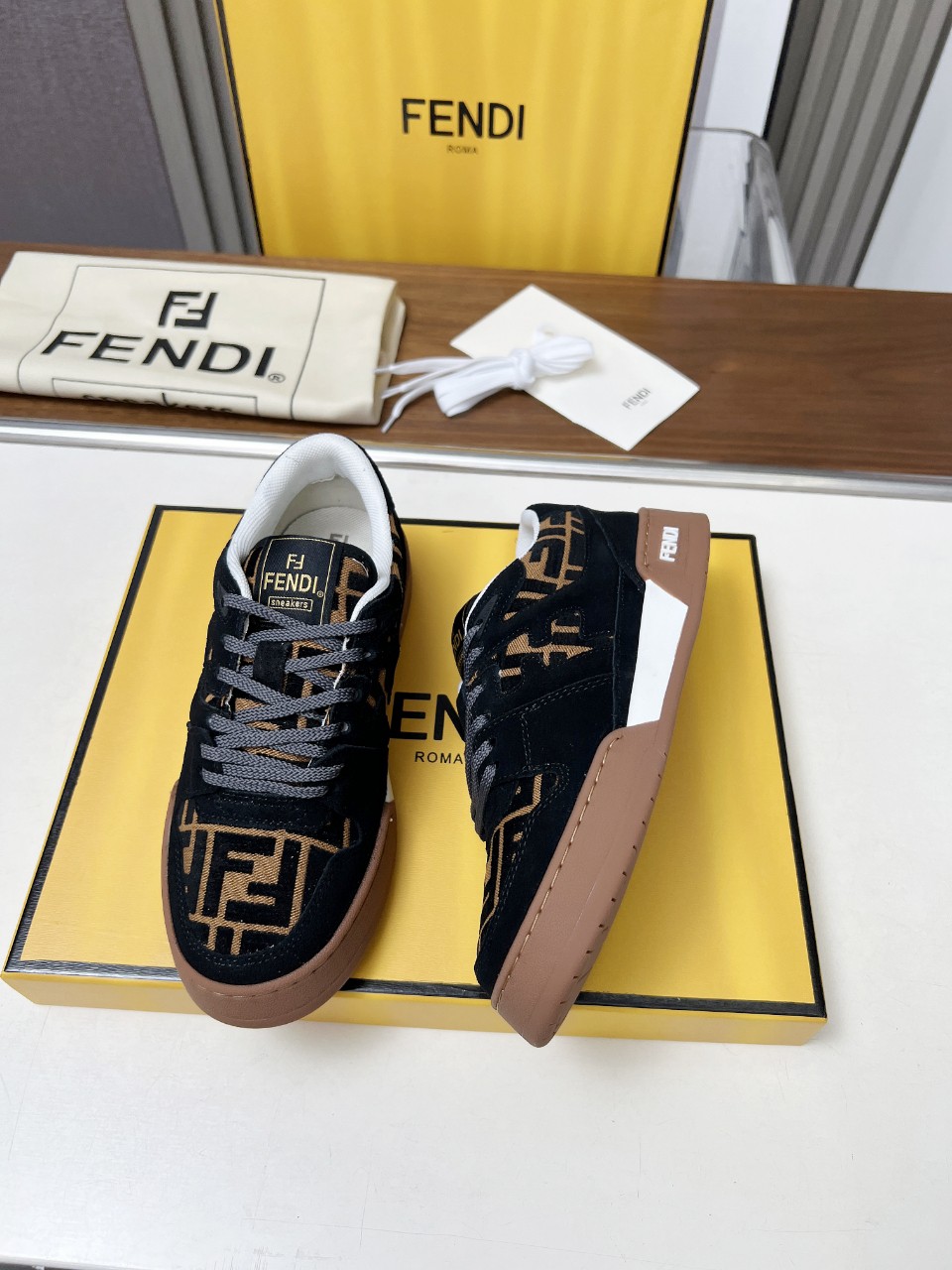 Fendi Style Leather Men's Shoes Lookbook Reference image 1