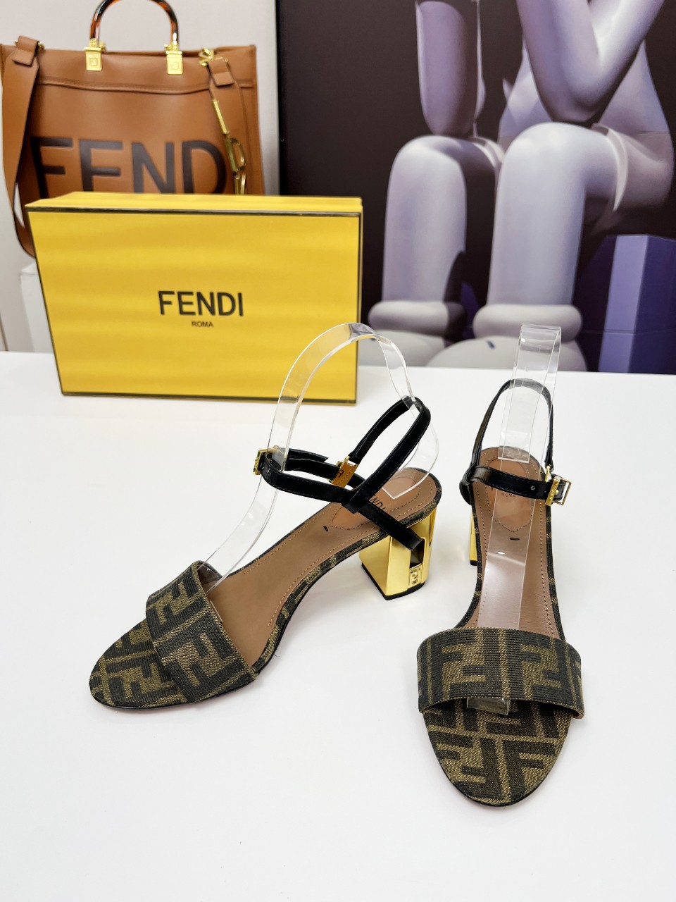 Fendi Women's Delfina Round Toe Sandals with FF Logo & Leather Details 5 a1742799808671 7614