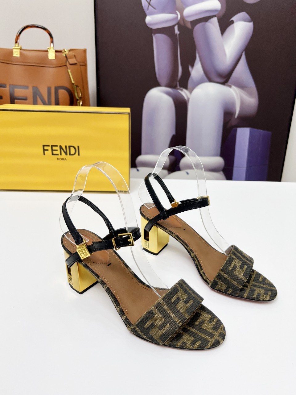 Fendi Women's Delfina Round Toe Sandals with FF Logo & Leather Details 3 a1742799808678 8857