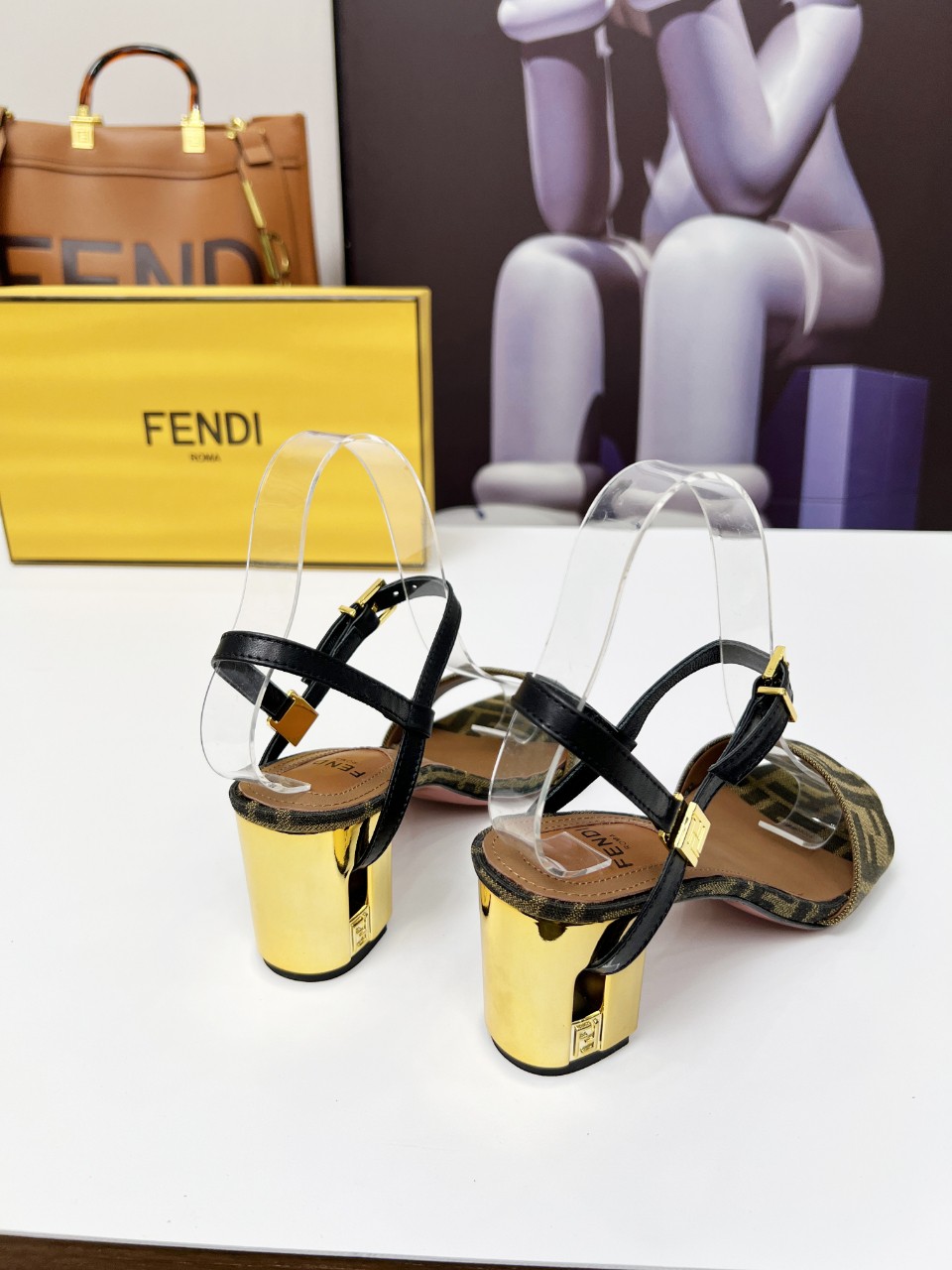 Fendi Women's Delfina Round Toe Sandals with FF Logo & Leather Details 8 a1742799809932 7861