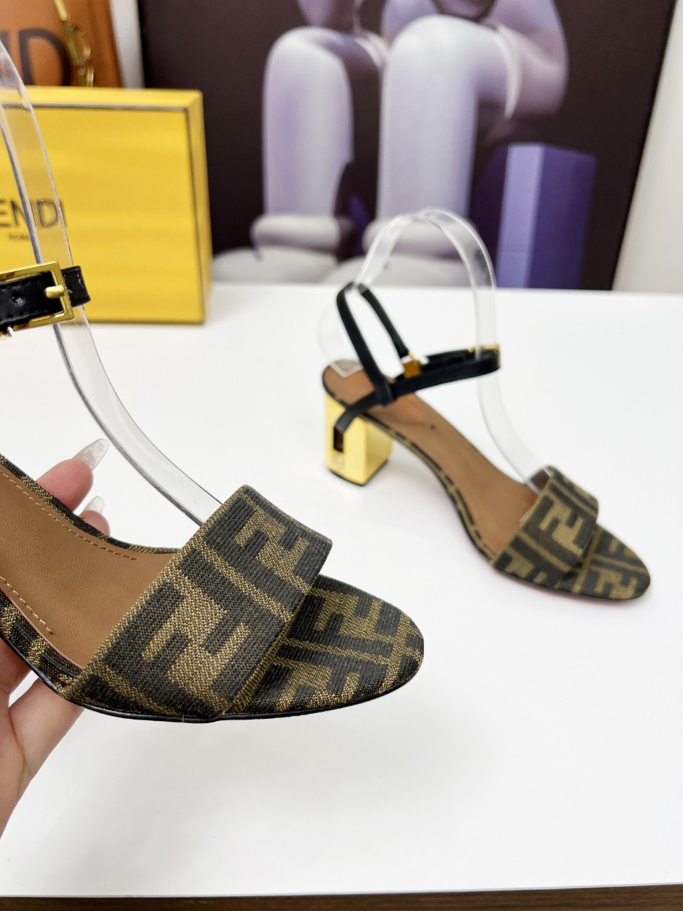Fendi Women's Delfina Round Toe Sandals with FF Logo & Leather Details 10 a1742799809937 8770