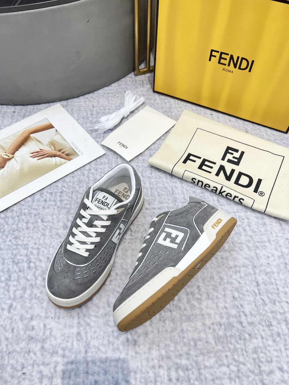 Fendi Style Leather Men's Shoes Lookbook Reference image 2