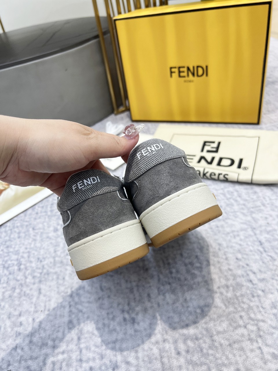 Fendi Style Leather Men's Shoes style reference detail image 9 from source 781836
