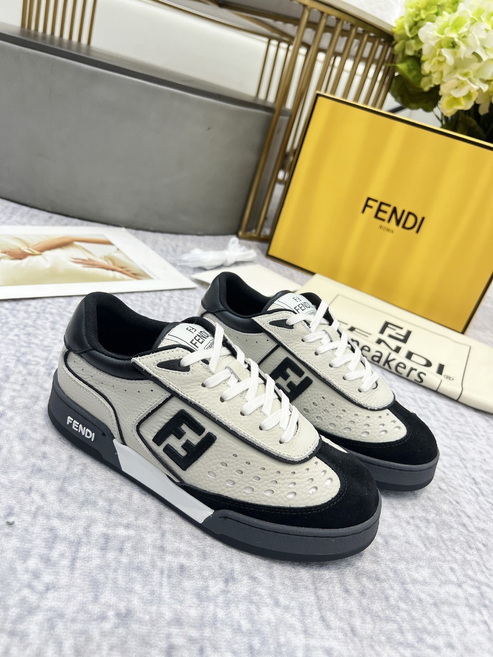 Fendi Style Leather Men's Shoes style reference detail image 4 from source 781716