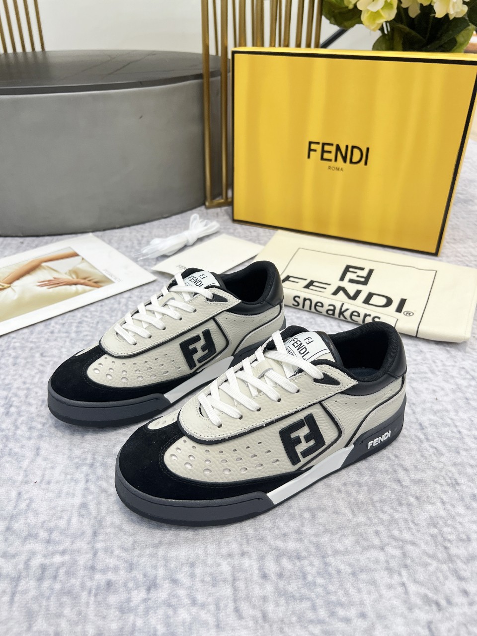 Fendi Style Leather Men's Shoes style reference detail image 3 from source 781716