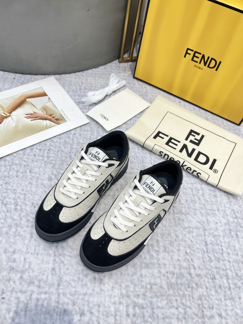 Fendi Style Leather Men's Shoes Lookbook Reference image 1