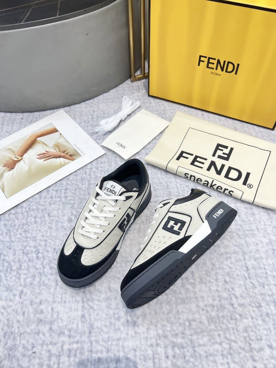 Fendi Style Leather Men's Shoes Lookbook Reference image 2
