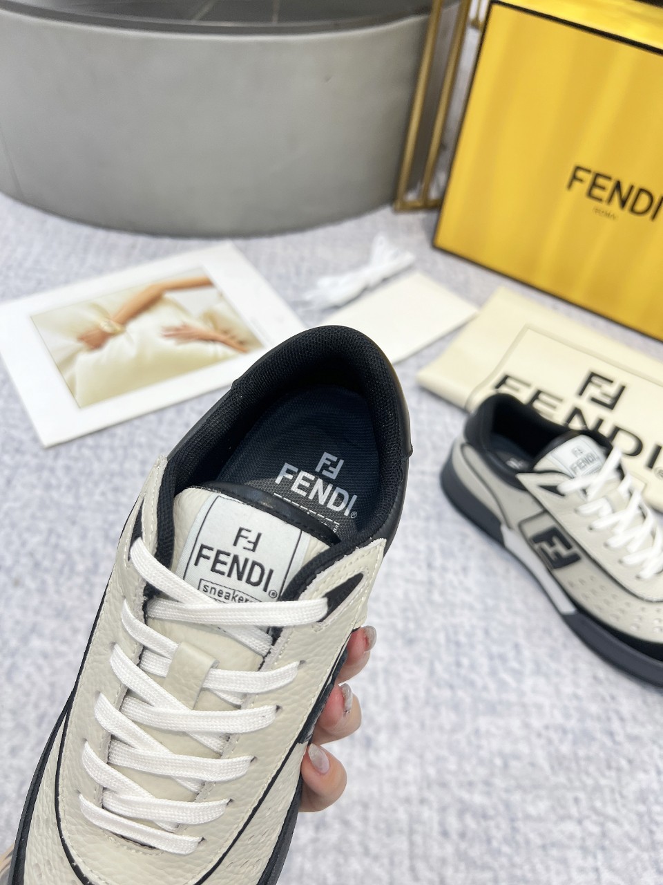 Fendi Style Leather Men's Shoes style reference detail image 7 from source 781716
