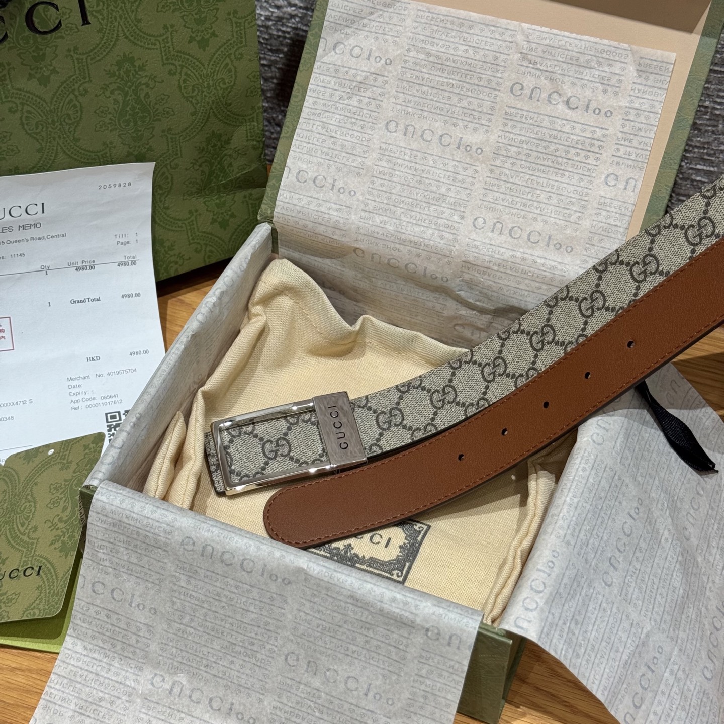 G家🤔顶級原單 原版復刻出品 寬度3.5  於經典之中融入新意 带身饰有双G标识 原厂牛皮底 搭配方形镂