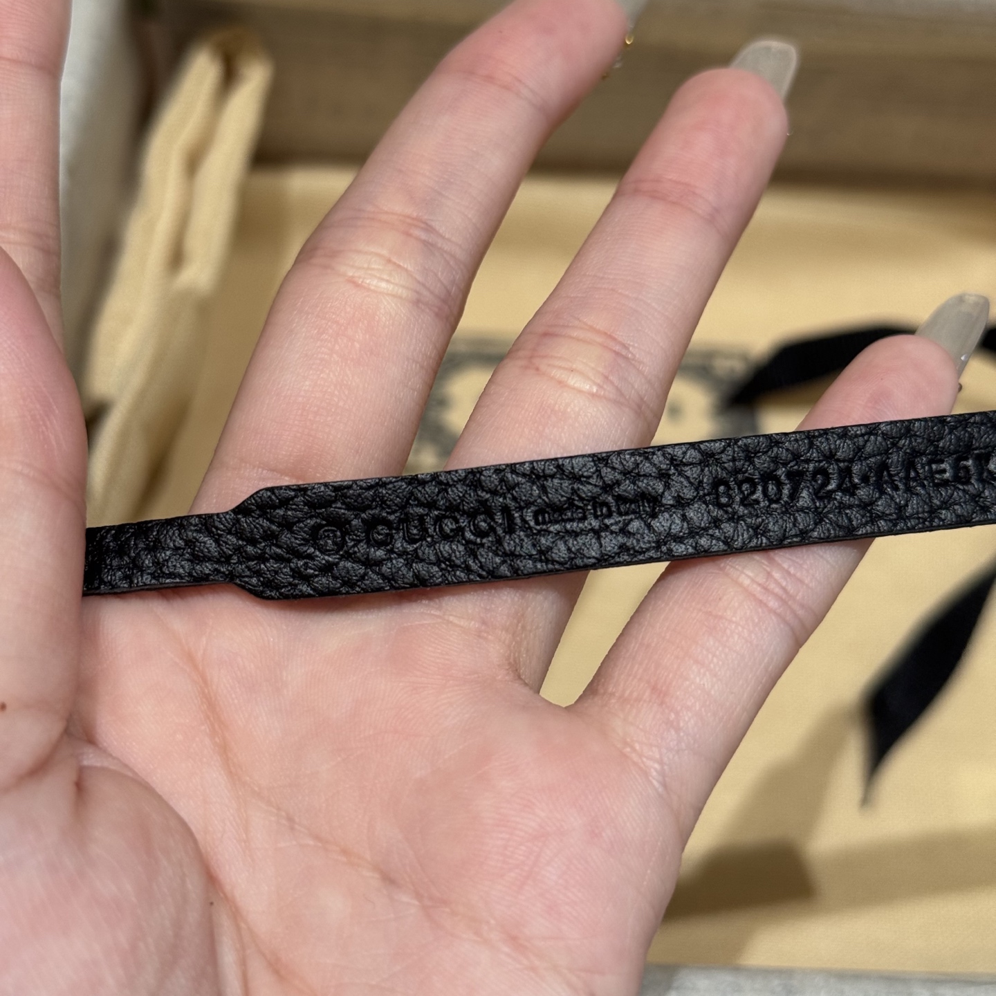 G家🤔顶級原單 原版復刻出品 寬度3.5  於經典之中融入新意 带身进口荔枝饰有双G标识 原厂荔枝纹牛皮