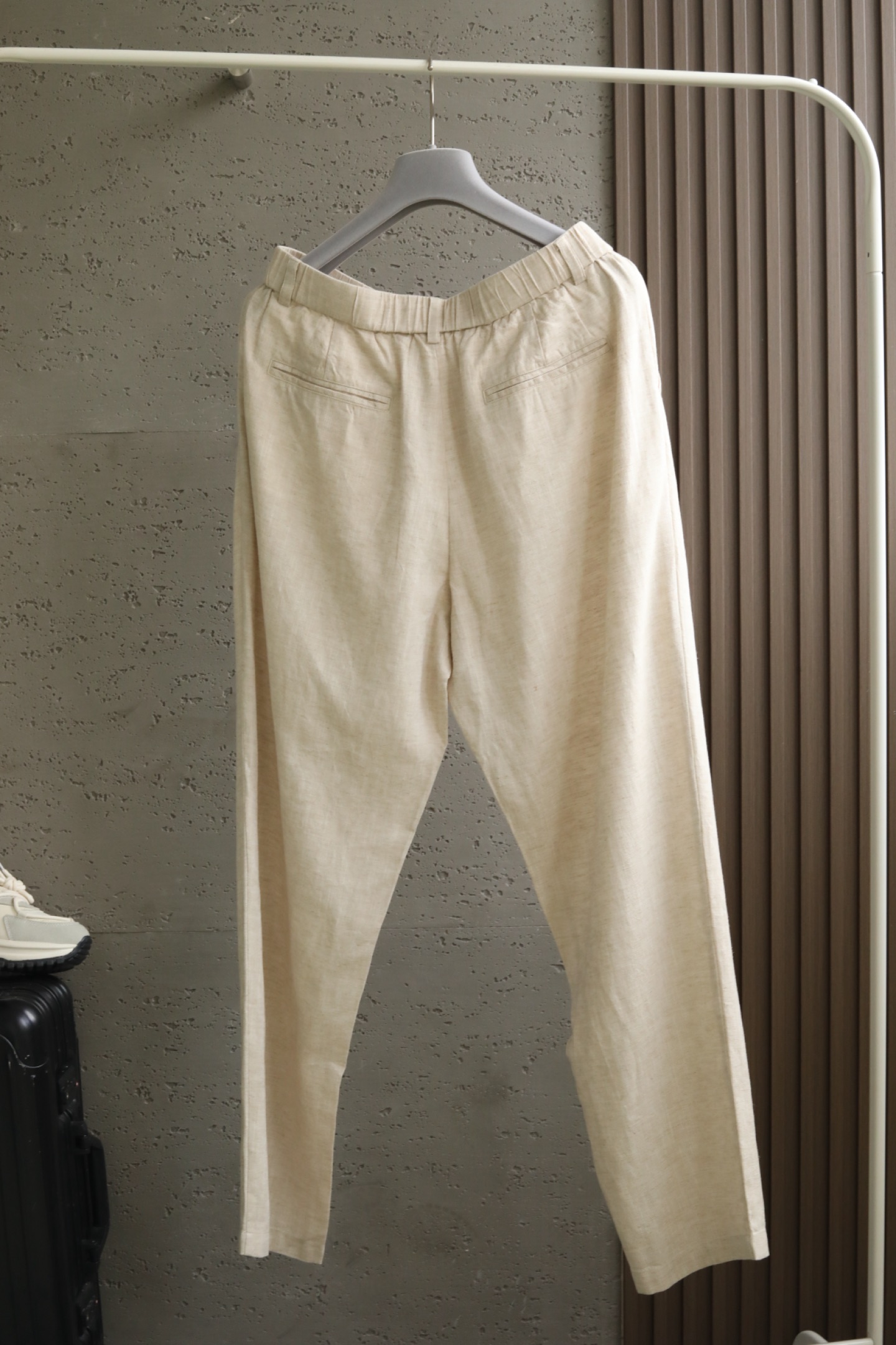 🆕 H家2026春夏新品｜高定亚麻天丝混纺休闲西裤 以70%🇫🇷亚麻混纺30%天丝的高端面料为基底，自带