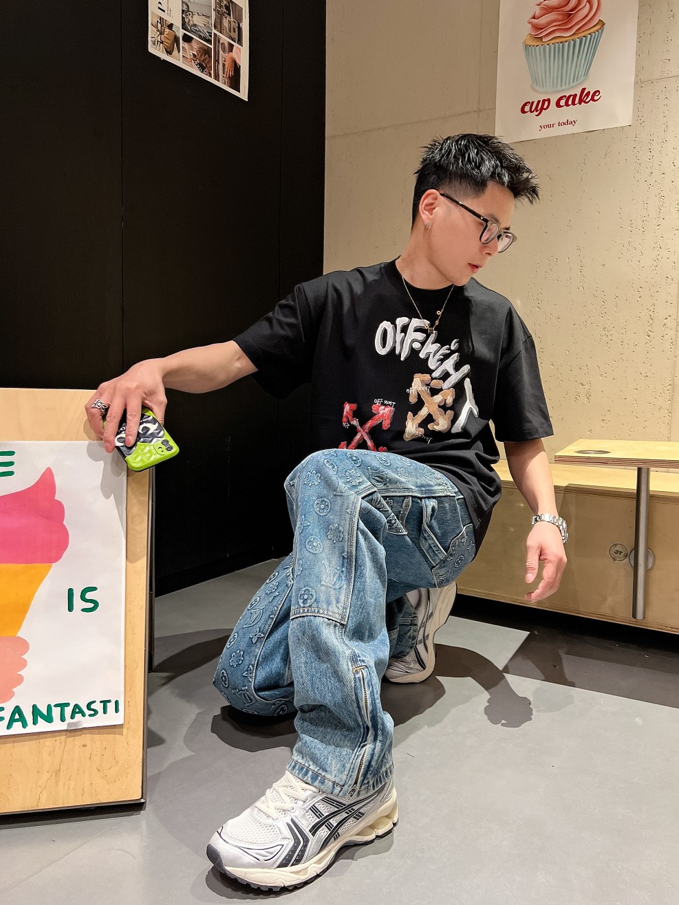 Mid-Year Special: Hand-Painted Summer T-Shirts in Black, xL Size - 图片 6