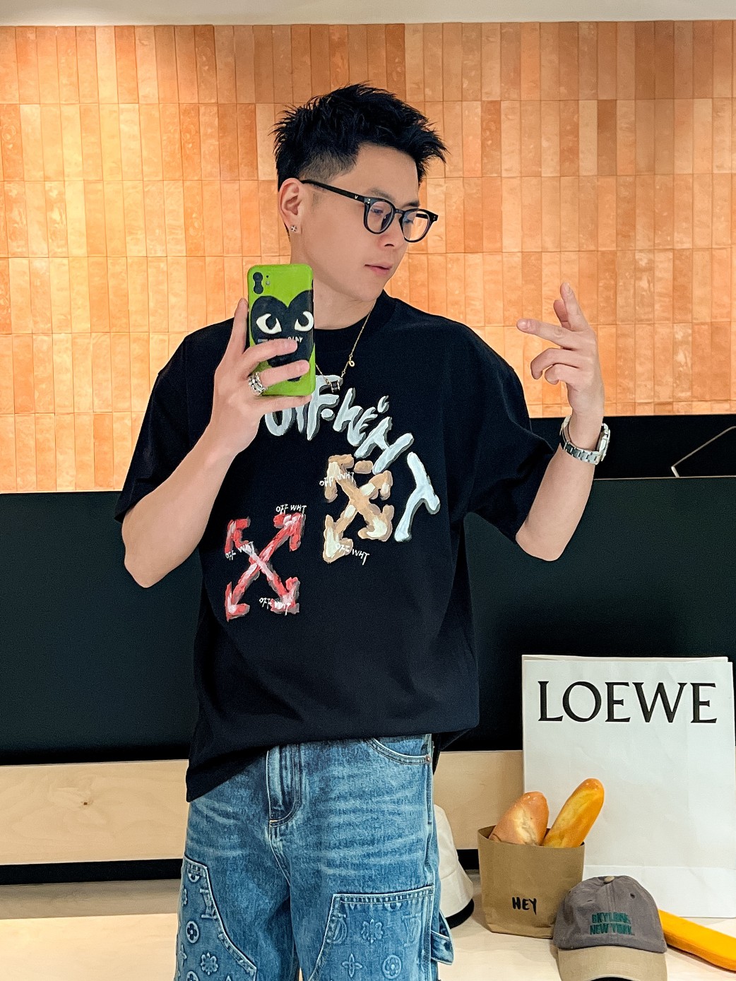 Mid-Year Special: Hand-Painted Summer T-Shirts in Black, xL Size - 图片 2