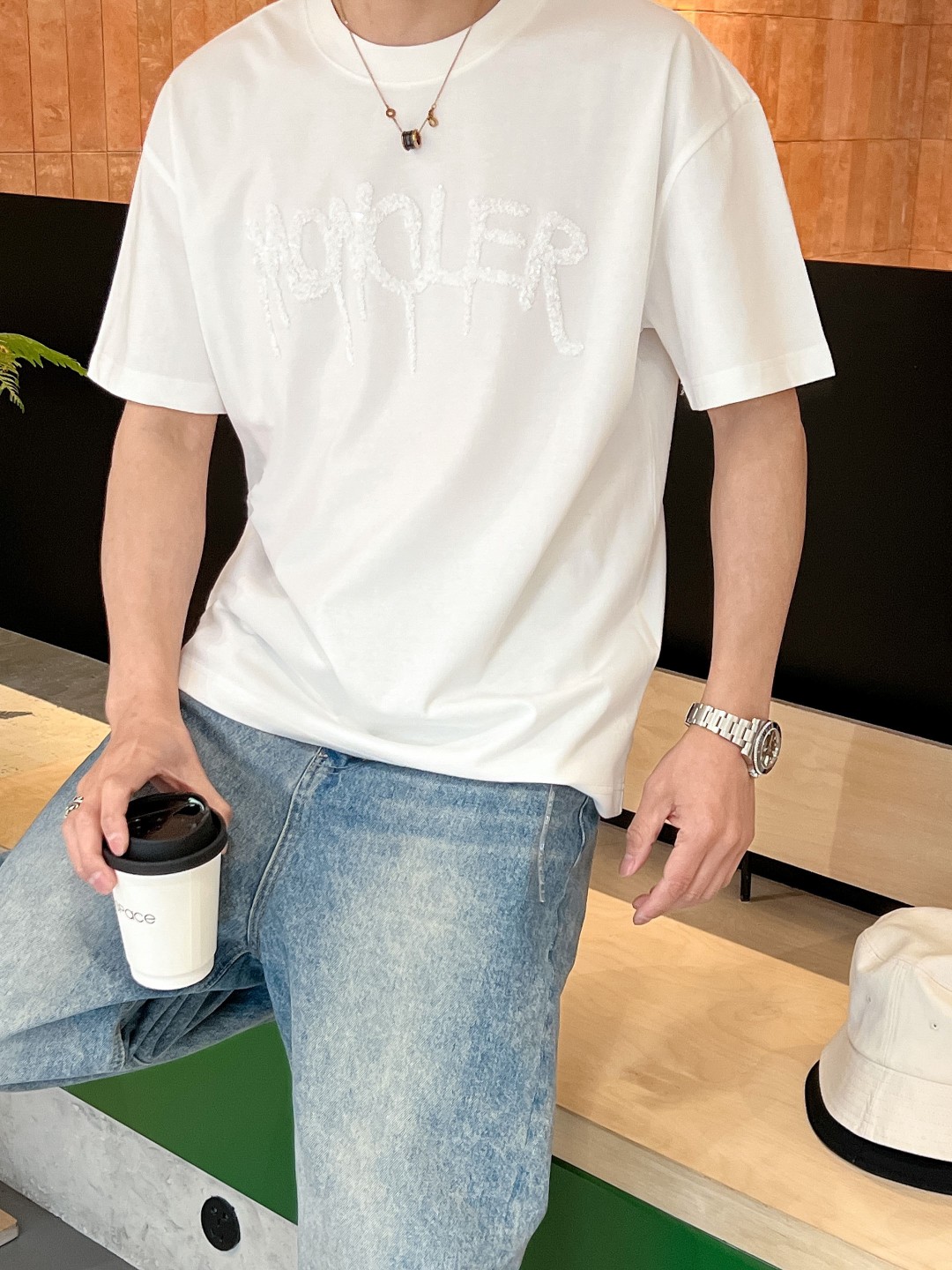 Moncler24ss夏季新款短袖T恤！专柜同步品牌特色logo重工艺个性艺术系列全网独家首发百搭款细节