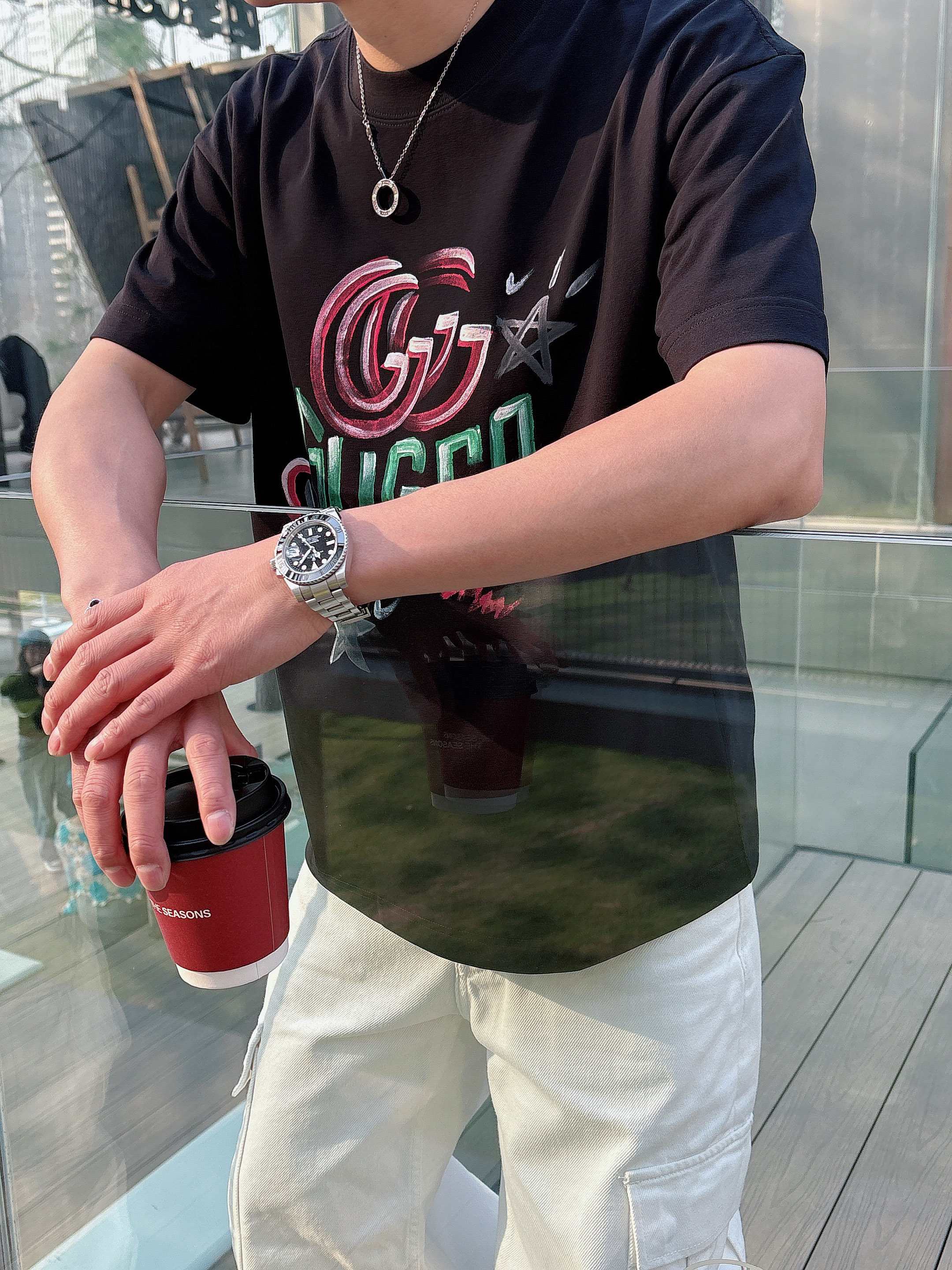 New Summer Hand-Drawn Shirt Collection: Unique Logo, 100% Cotton, Sizes M-3XL - 图片 2