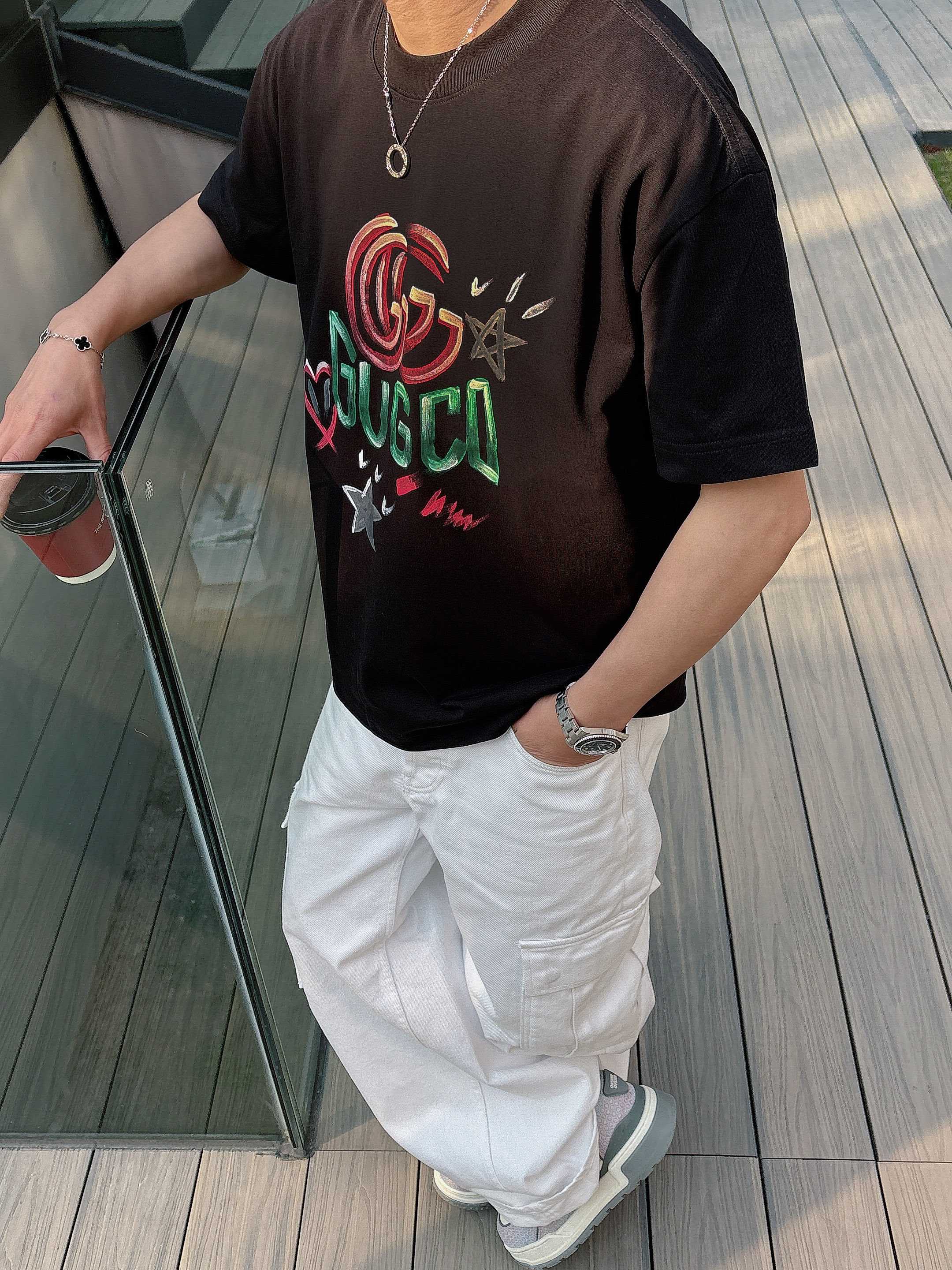 New Summer Hand-Drawn Shirt Collection: Unique Logo, 100% Cotton, Sizes M-3XL - 图片 6