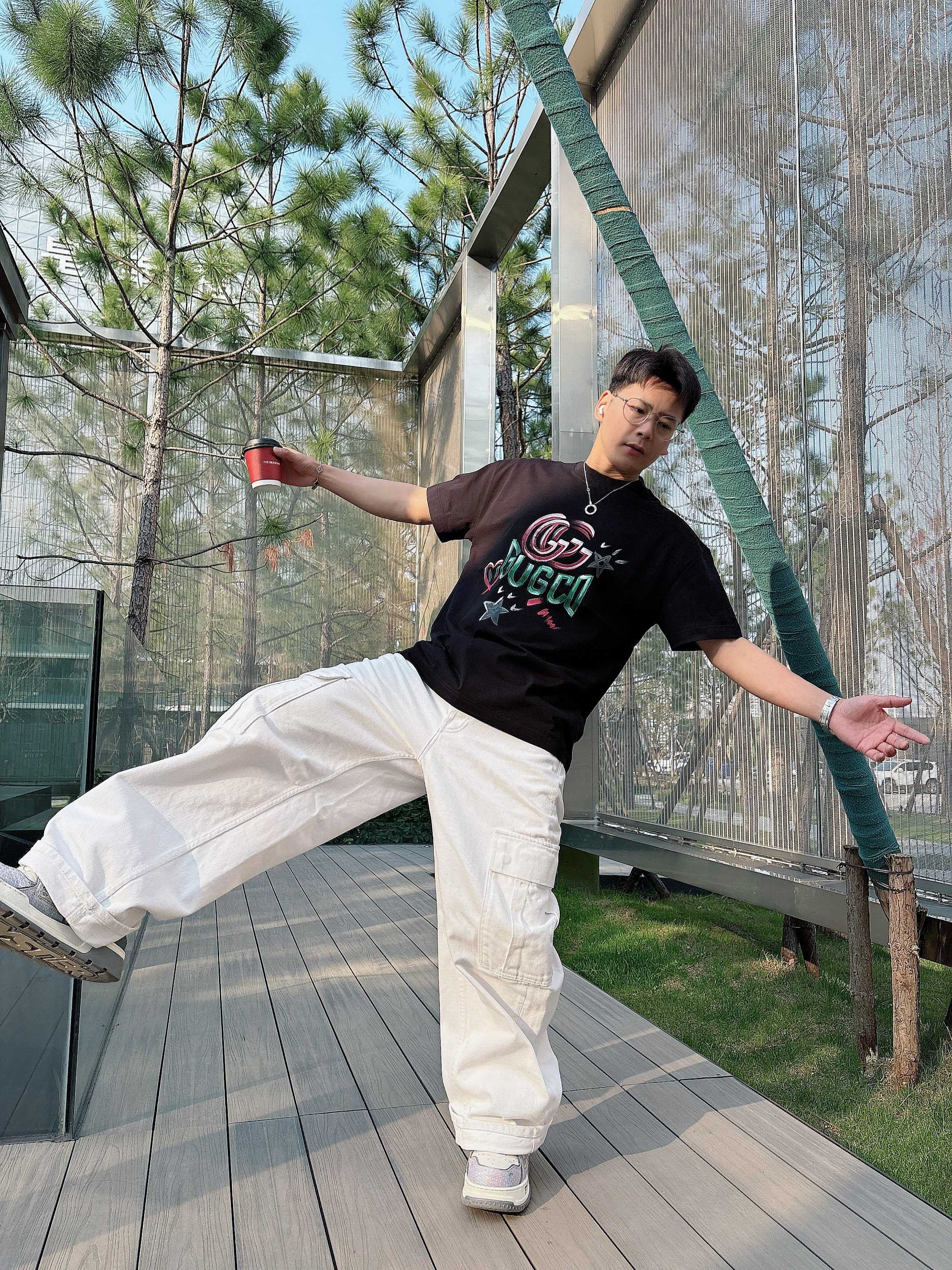 New Summer Hand-Drawn Shirt Collection: Unique Logo, 100% Cotton, Sizes M-3XL - 图片 5