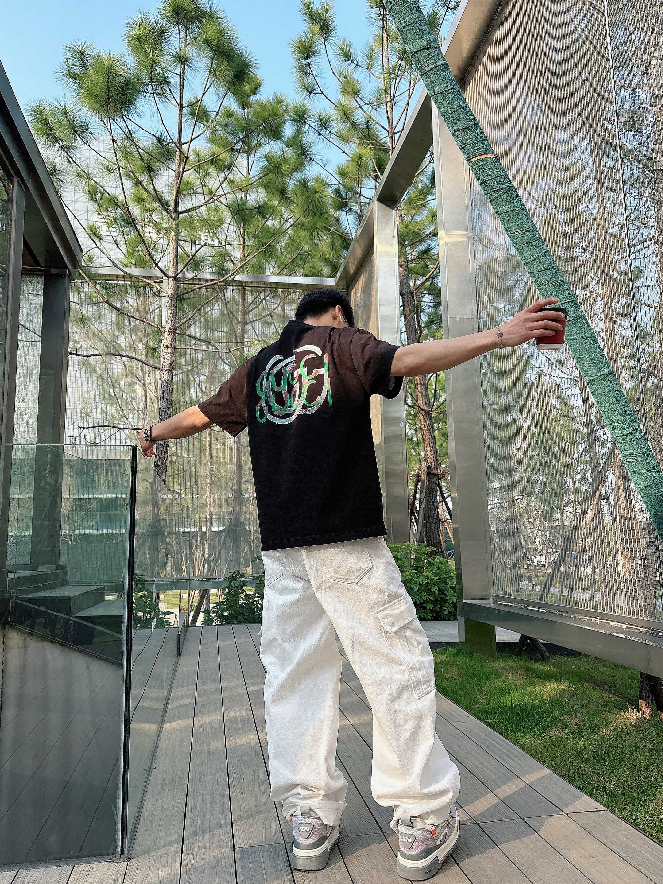 New Summer Hand-Drawn Shirt Collection: Unique Logo, 100% Cotton, Sizes M-3XL - 图片 9
