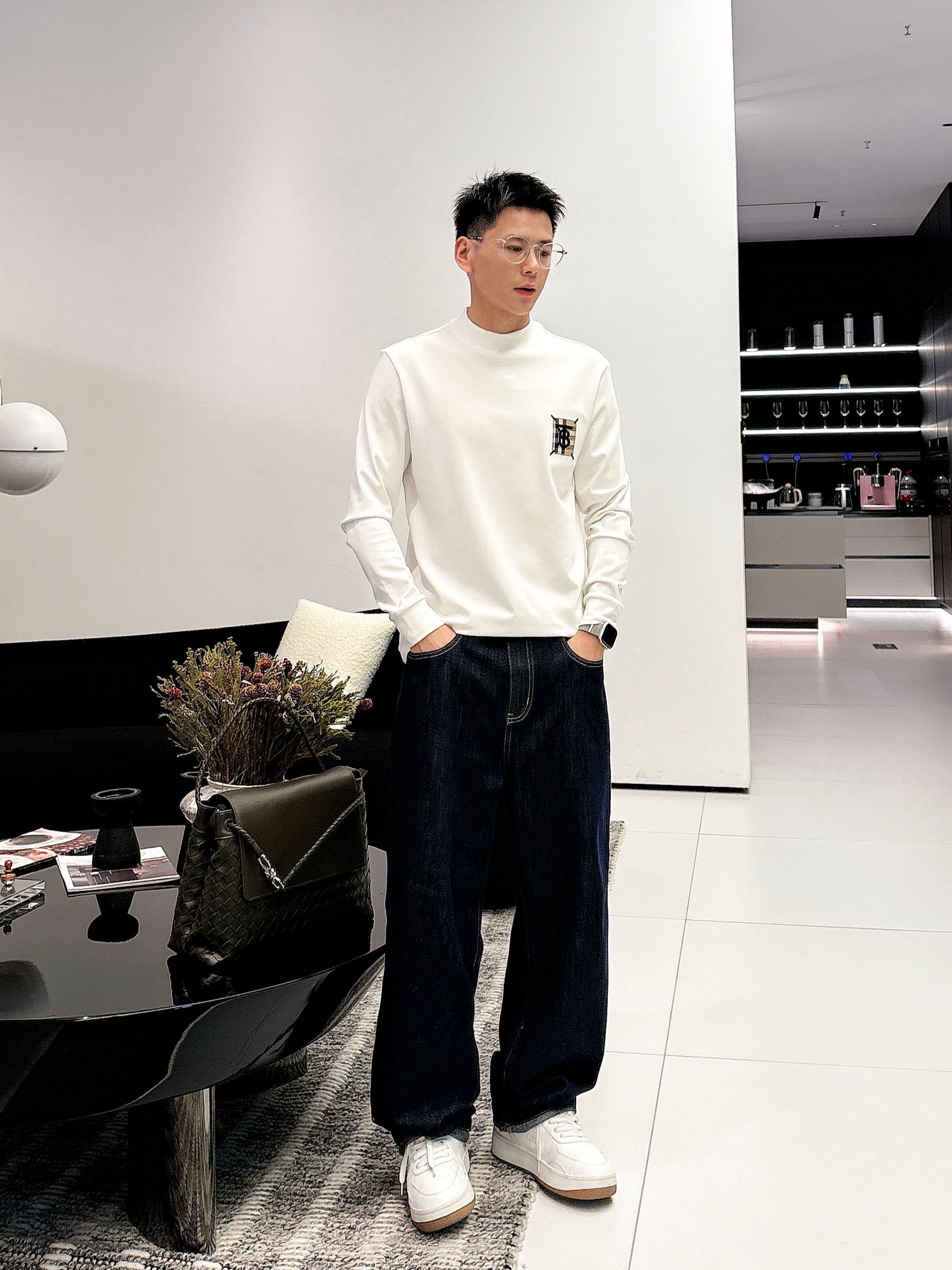 巴宝莉2025秋冬新款，定制面料，定制logo，舒适性与透气性兼优，柔软抗皱弹性和垂性极佳，无论是单穿或