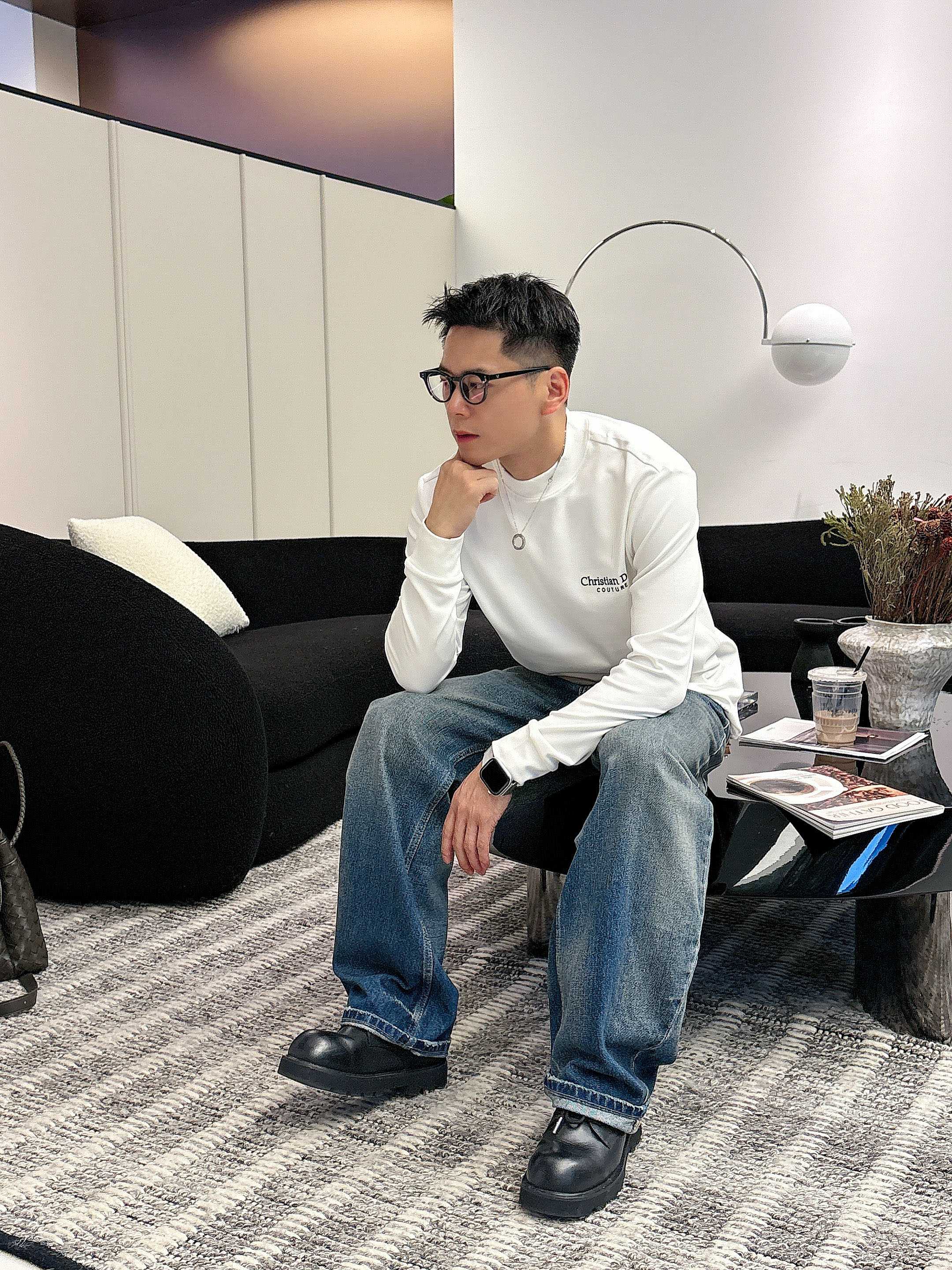 Dior2025秋冬新款，定制面料，独特工艺logo，舒适性与透气性兼优，柔软抗皱弹性和垂性极佳，无论是