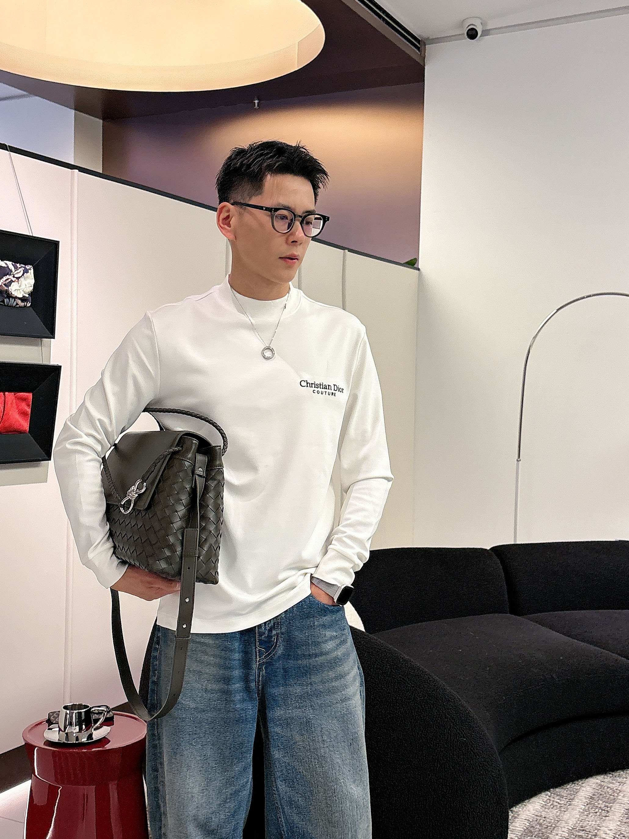 Dior2025秋冬新款，定制面料，独特工艺logo，舒适性与透气性兼优，柔软抗皱弹性和垂性极佳，无论是