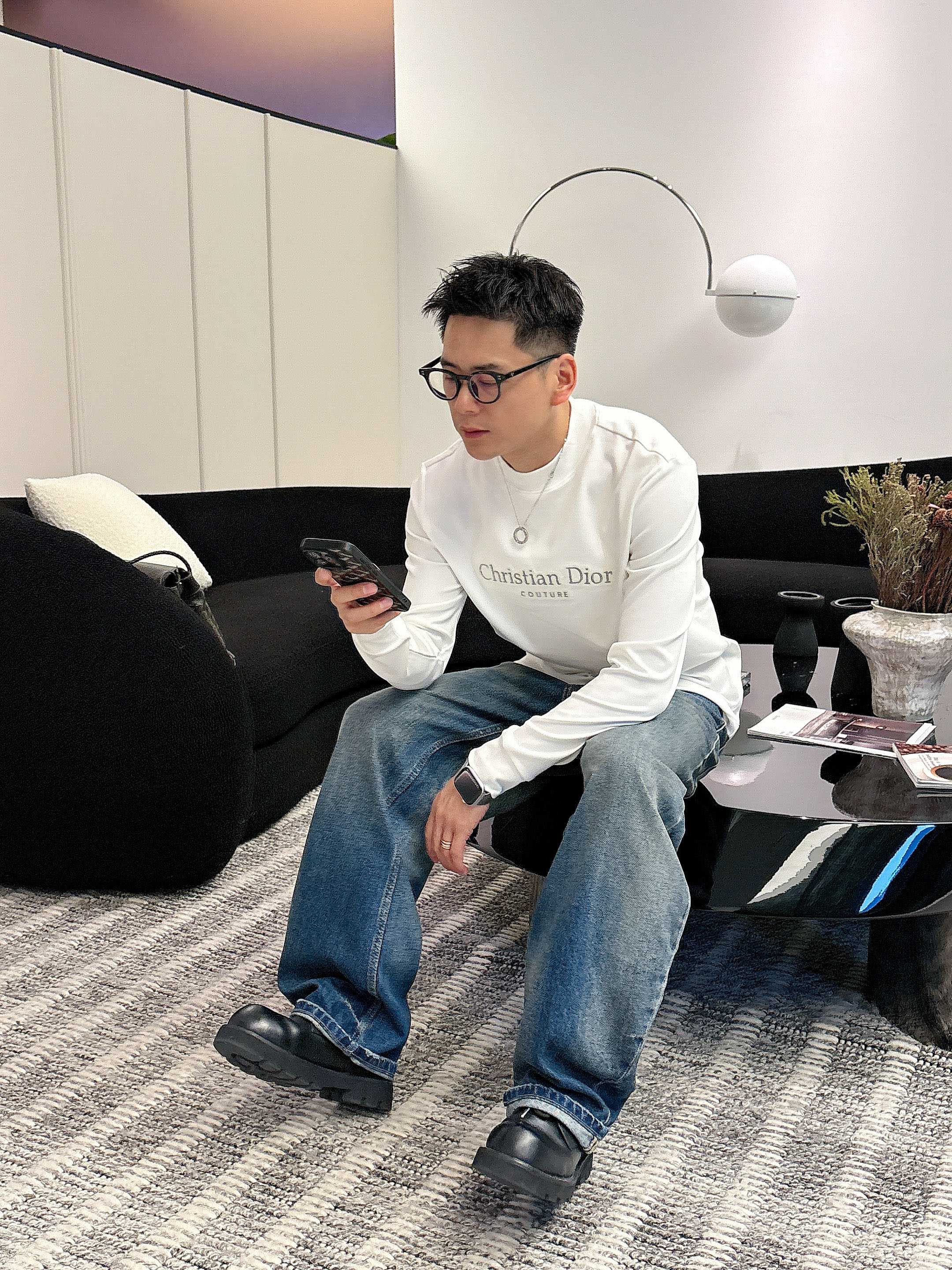 Dior2025秋冬新款，定制面料，独特工艺logo，舒适性与透气性兼优，柔软抗皱弹性和垂性极佳，无论是