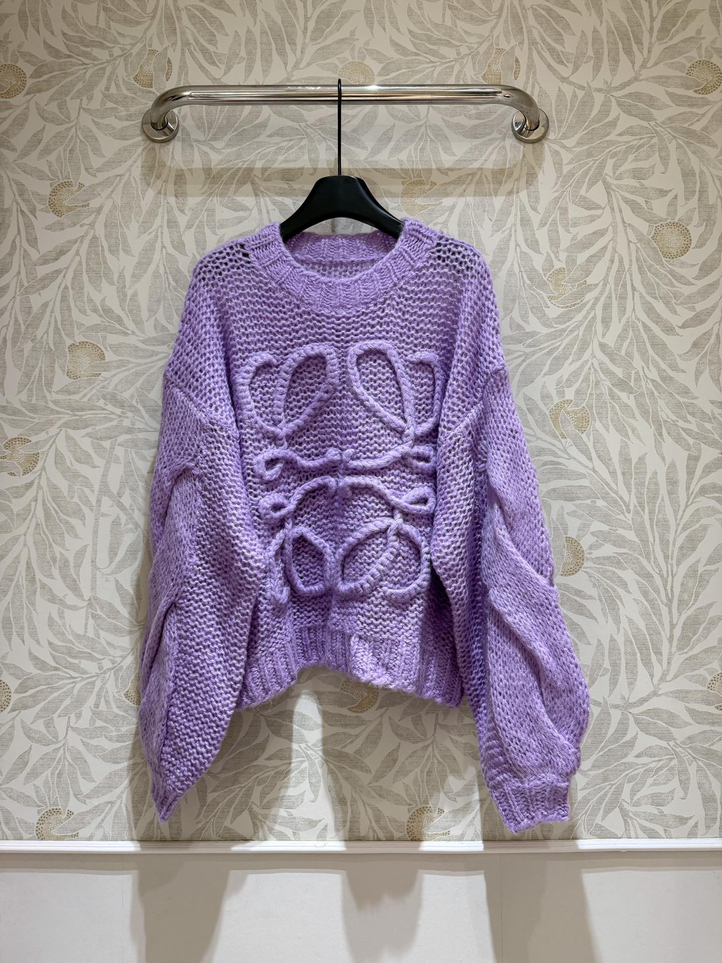 现货‼️‼️🛒款号11190/紫色马海毛开衫✨定染⚠️紫色系，轻质地马海毛混纺针织衫，宽松廓版型 慵懒随