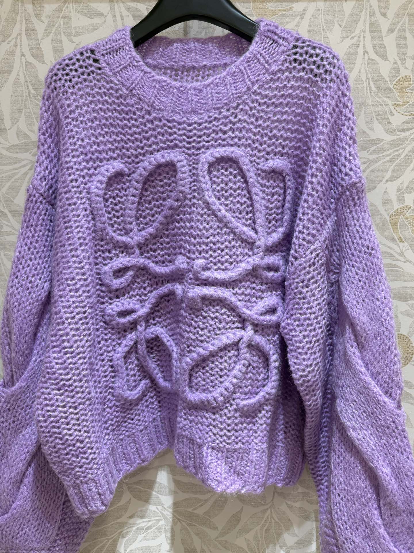 现货‼️‼️🛒款号11190/紫色马海毛开衫✨定染⚠️紫色系，轻质地马海毛混纺针织衫，宽松廓版型 慵懒随