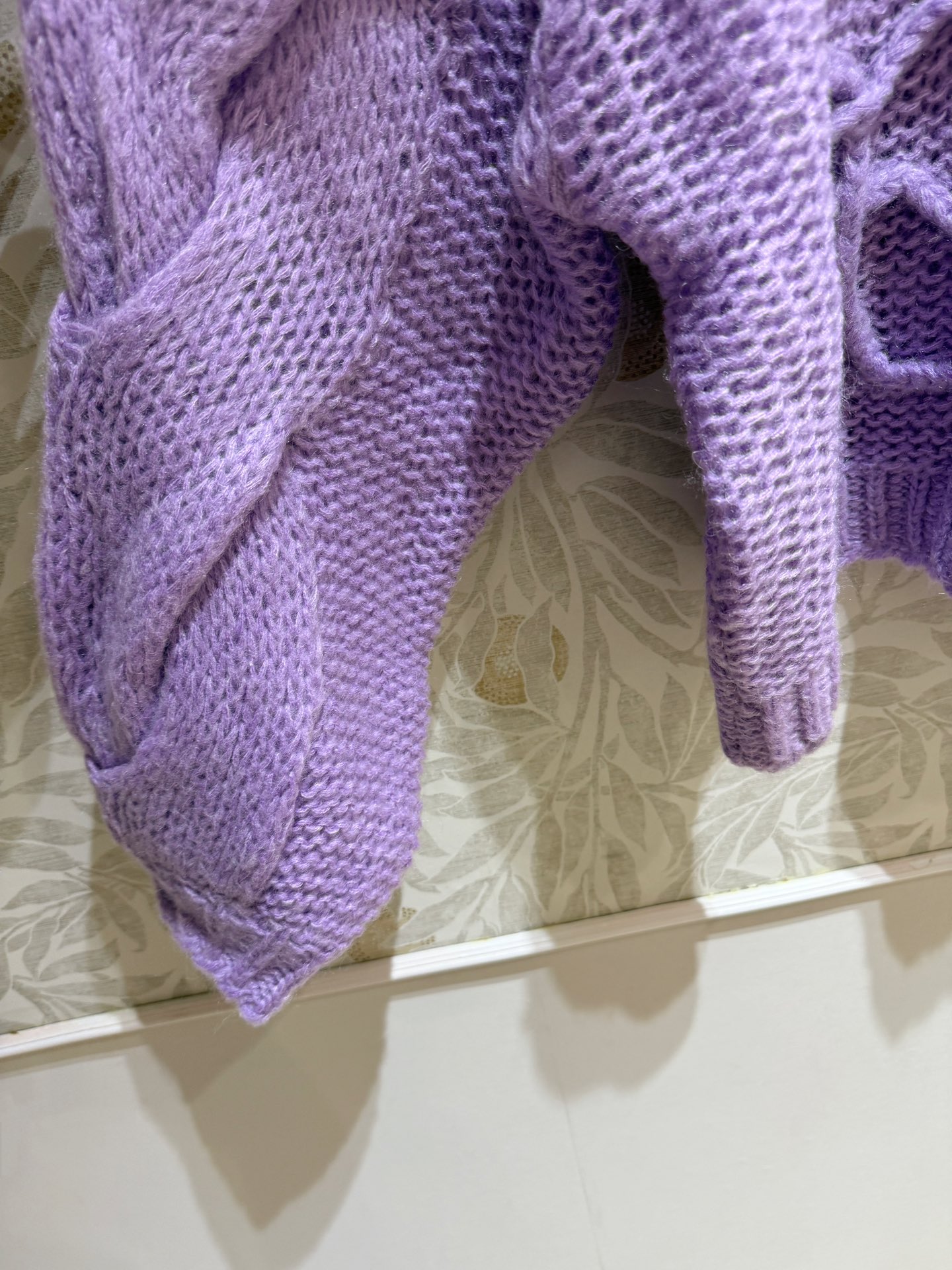 现货‼️‼️🛒款号11190/紫色马海毛开衫✨定染⚠️紫色系，轻质地马海毛混纺针织衫，宽松廓版型 慵懒随