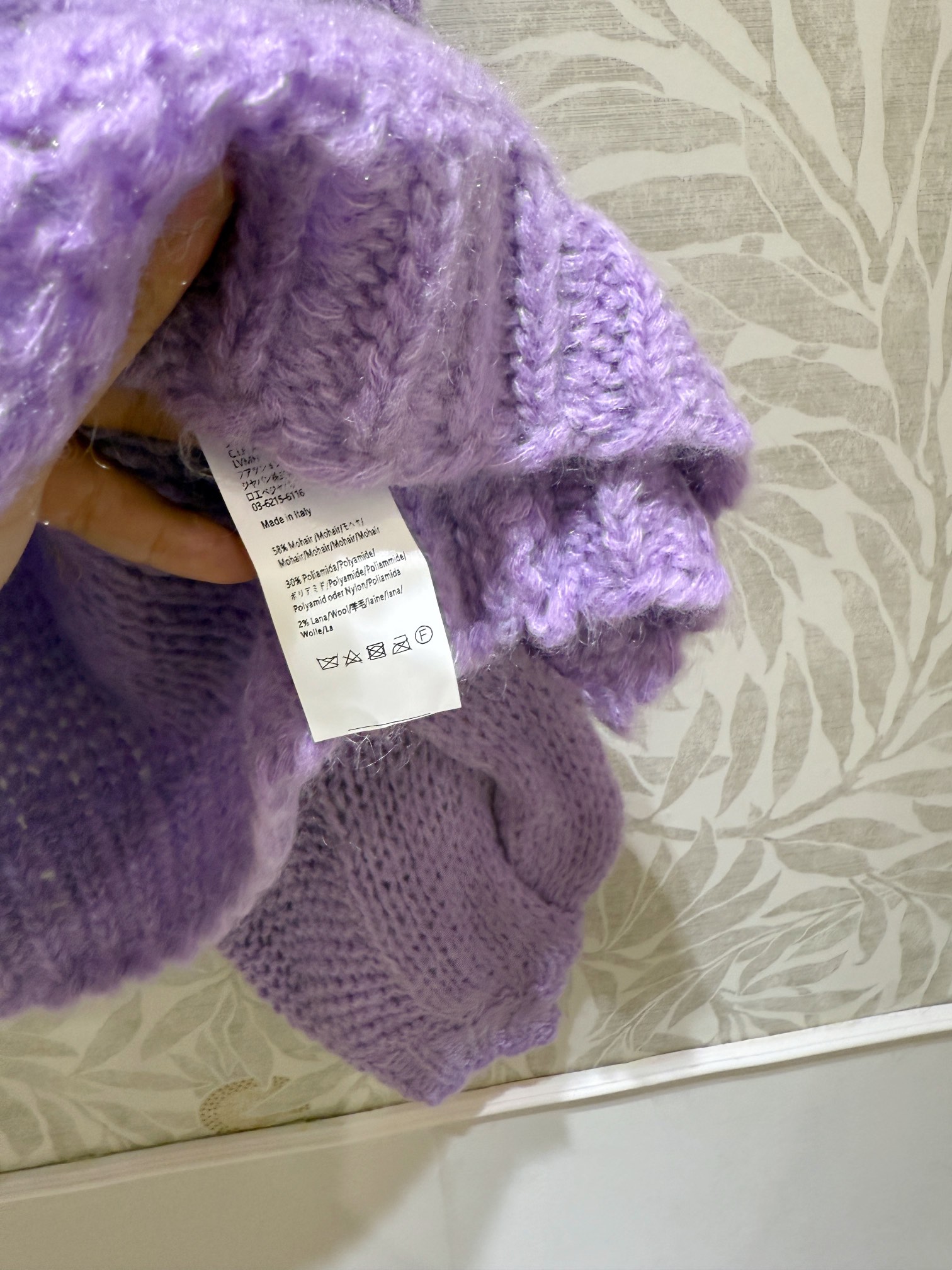 现货‼️‼️🛒款号11190/紫色马海毛开衫✨定染⚠️紫色系，轻质地马海毛混纺针织衫，宽松廓版型 慵懒随