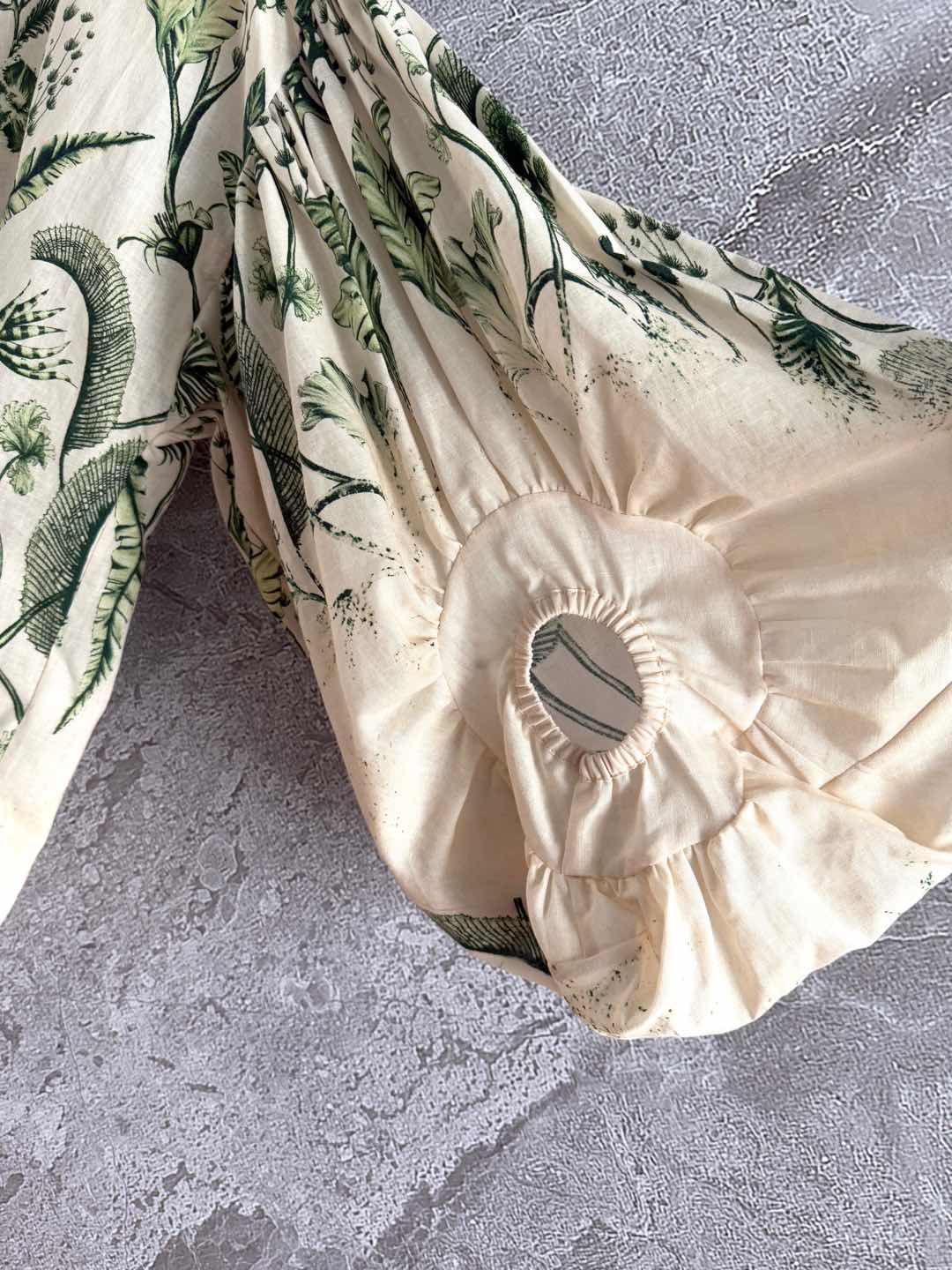 现货‼️‼️🛒款号1231/藤蔓亚麻衬衫✨Agua by Agua Bendita，绿植藤蔓葱葱欲滴，由