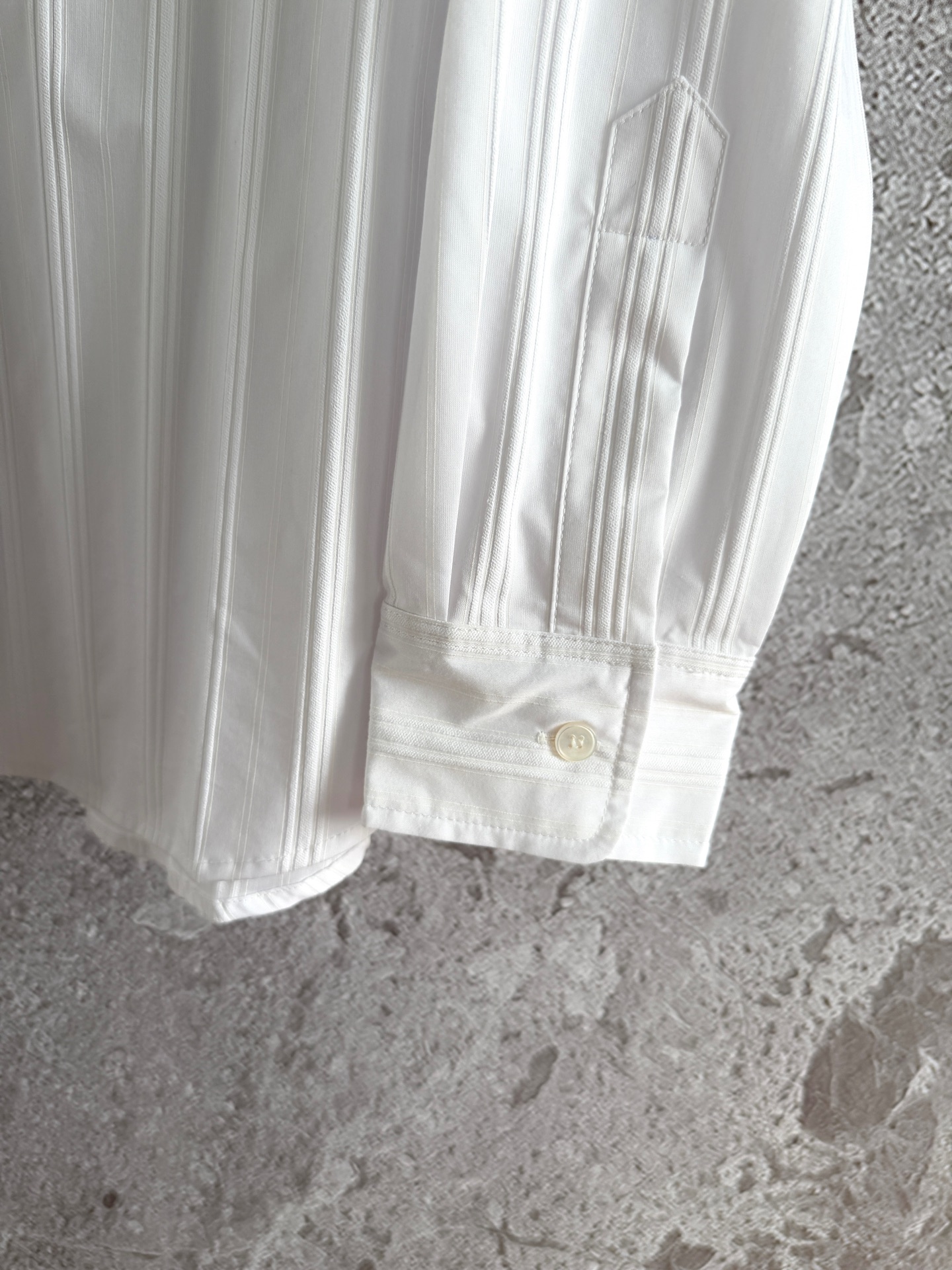 Versatile Parisian Cotton Suit with Vertical Stripes, Perfect for Summer Wear - 图片 7