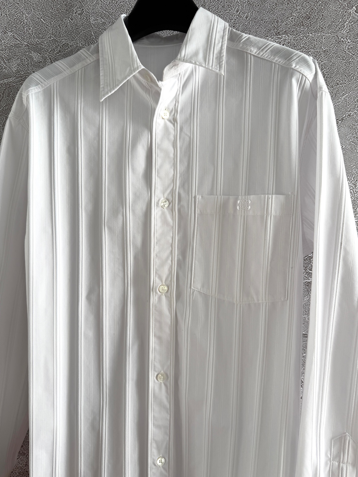 Versatile Parisian Cotton Suit with Vertical Stripes, Perfect for Summer Wear - 图片 5