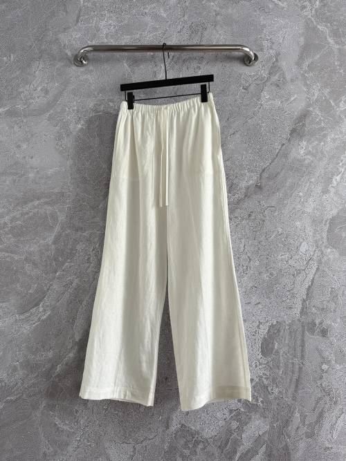 Tencel Linen Wide Leg Pants - Relaxed Fit, Elastic Waist, Versatile Style 1 Tencel Linen Wide Leg Pants - Relaxed Fit, Elastic Waist, Versatile Style