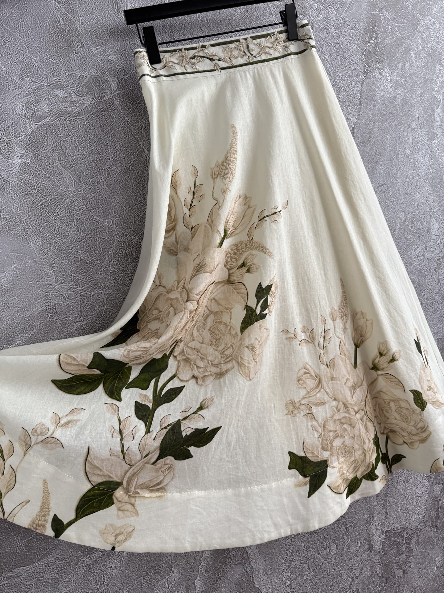 现货‼️‼️🛒款号70/佛手柑花半裙✨手绘印花 Buddha's Hand佛手柑，整条裙子一片生动的图案