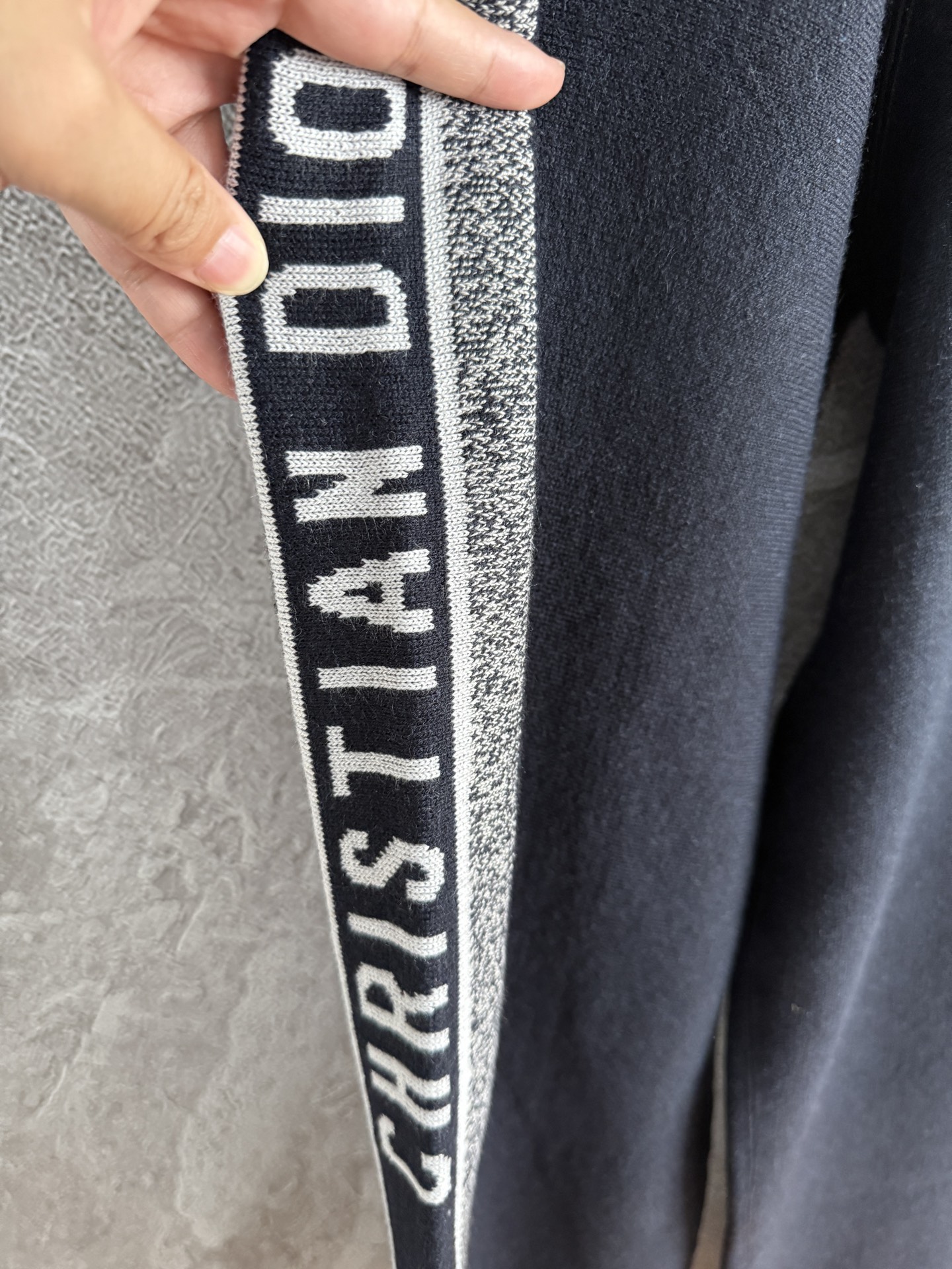 现货‼️‼️🛒款号91/双面针织长裤✨经典款双面羊绒裤，经典Oblique嵌织提花，可两面穿，饰以同色调