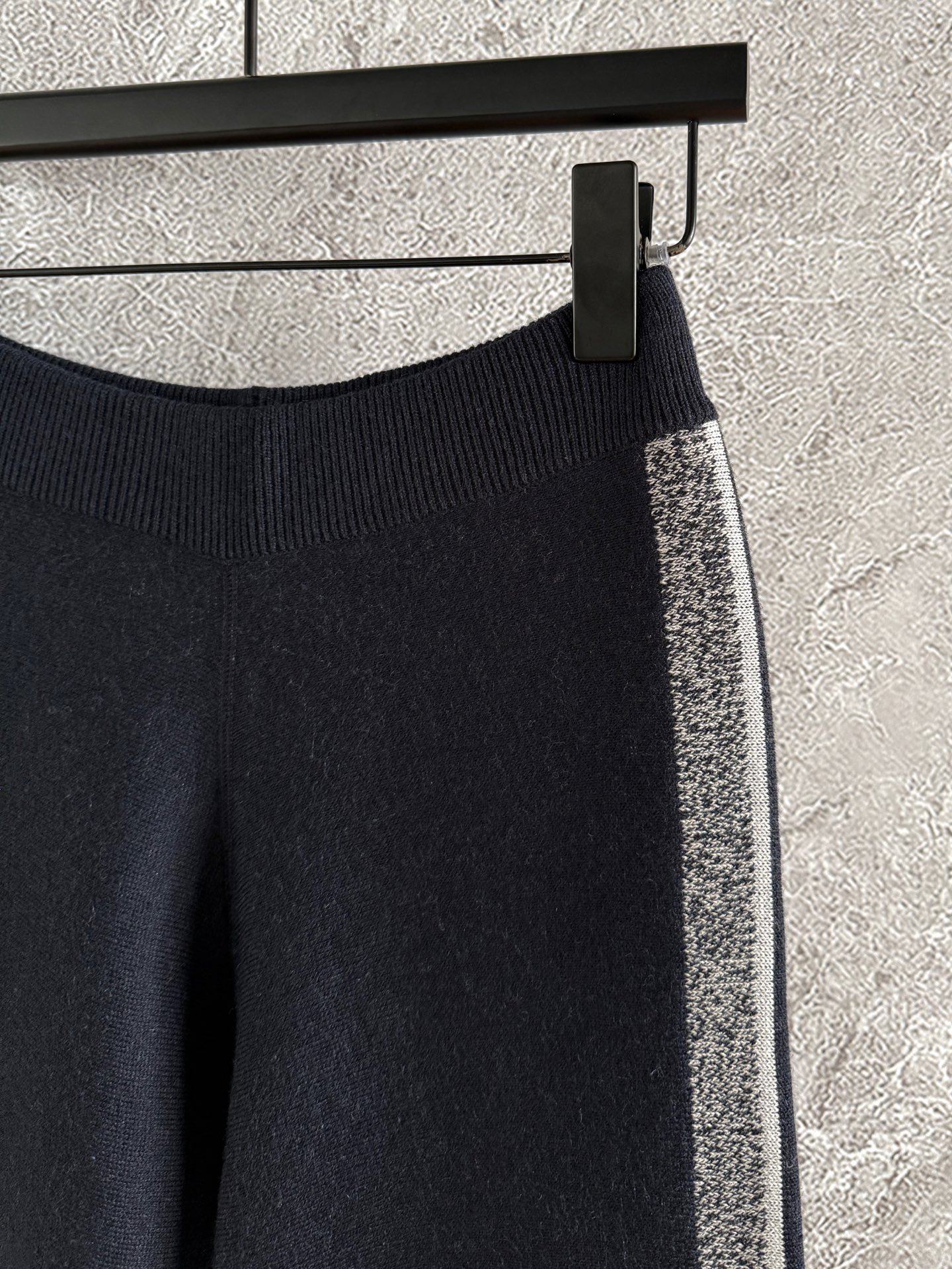 现货‼️‼️🛒款号91/双面针织长裤✨经典款双面羊绒裤，经典Oblique嵌织提花，可两面穿，饰以同色调